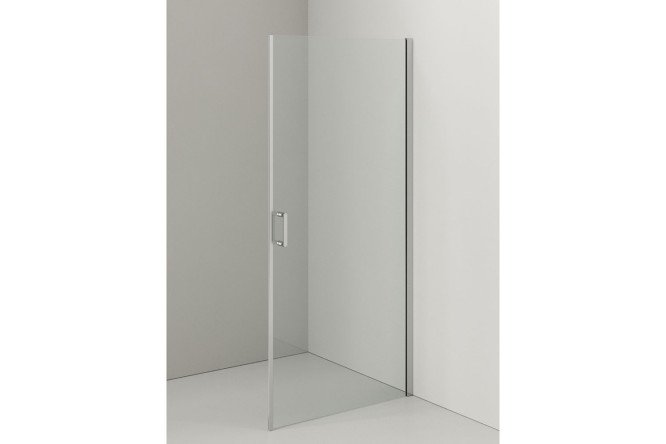 Изображение товара Душевая дверь ORANGE E05-090TCR напольная распашная стекло