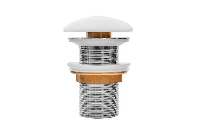 Изображение товара Выпуск для умывальника IDDIS Optima home OPHWM00i88, латунь, белый матовый