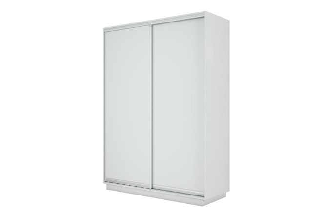 Изображение товара Двухдверный шкаф-купе Slide-2 v.2 140х240х45 см белый с серебром