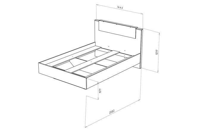 Каркас кровати Hugo 160х200 см