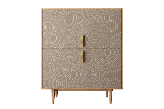 Изображение товара Комод большой Line с 4 дверками - функциональный и стильный