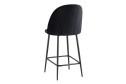 Стул полубарный Stool Group Логан 49х100х54 см, цвет обивки чёрный, ножек чёрный