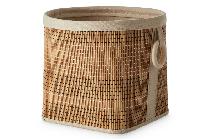 Изображение товара Корзина Malme 28х24х28 см из бамбука и металла для хранения