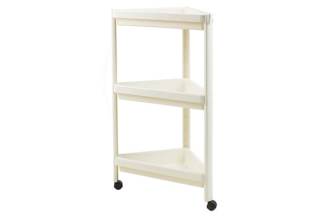 Изображение товара Этажерка 3-ярусная BERKRAFT Slim белая 32.5x70x32.5 см