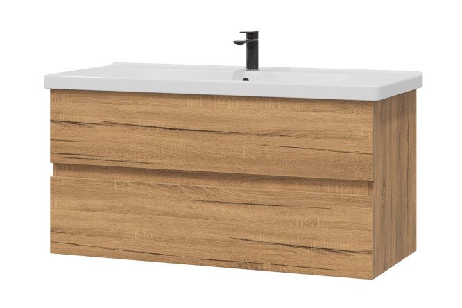 Изображение товара Тумба подвесная Sanstar Lavanti 96.2 см, цвет каркаса дуб вотан, фасада дуб вотан