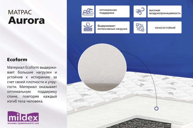 Матрас MILDEX Aurora 80х200 см
