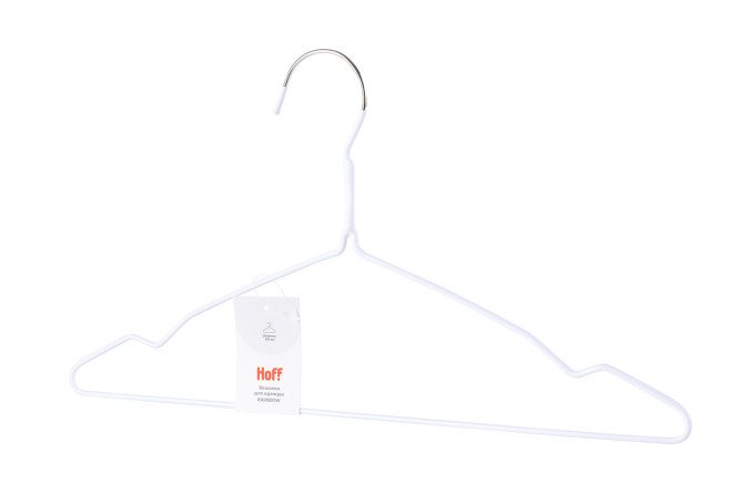 Изображение товара Вешалка для одежды HOFF Rainbow, белый 1 шт.
