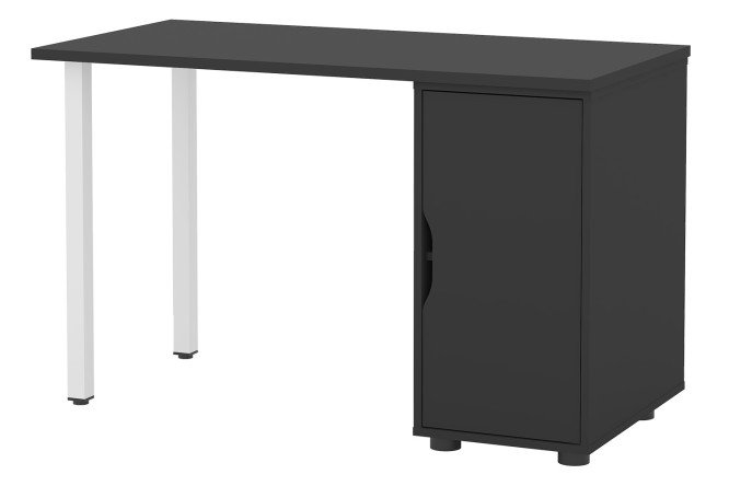 Изображение товара Письменный стол Alexys 120 см с тумбой черный и белый