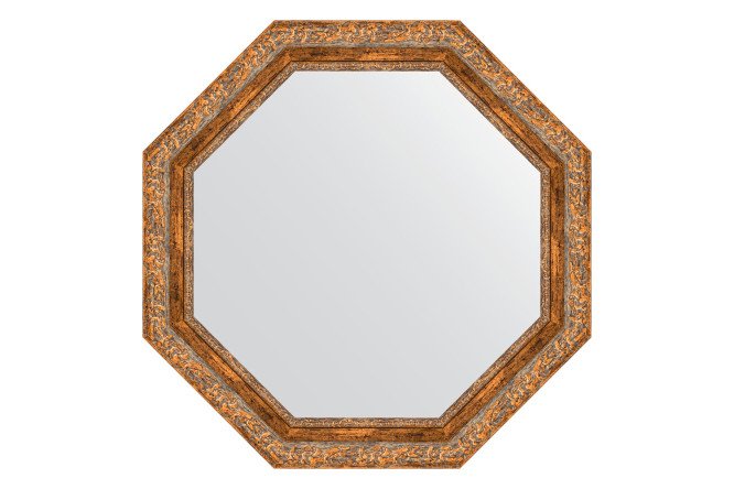 Изображение товара Настенное зеркало в багетной рамке EVOFORM Octagon 75,4х75,4 см Античная бронза