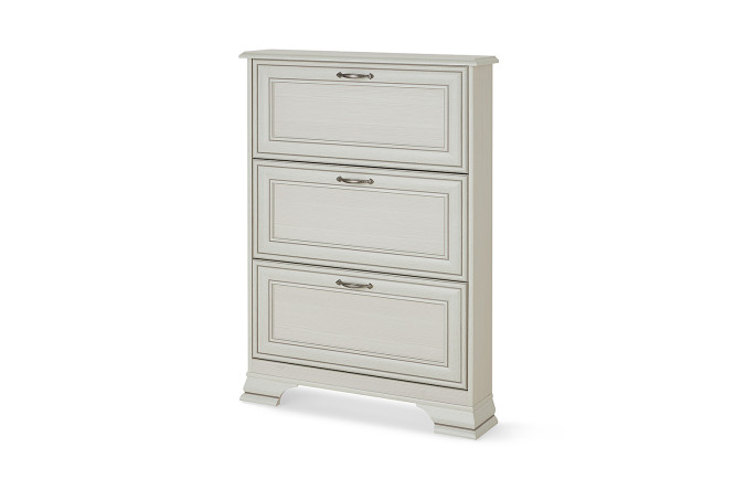 Изображение товара Тумба для обуви Tiffany 84х120.5х18 см вудлайн кремовый стильное решение