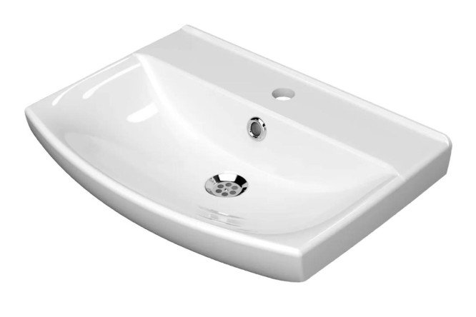 Изображение товара Умывальник накладной Клермонт 70х16.5х42 см из фаянса белый