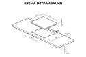 Электрическая панель LEX EVH 642A BL, чёрный 59 см