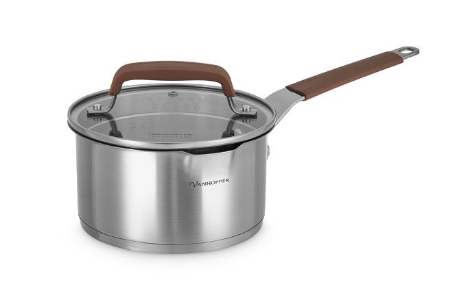 Изображение товара Ковш с крышкой VANHOPPER Elegant 1.7 л для индукционных и газовых плит