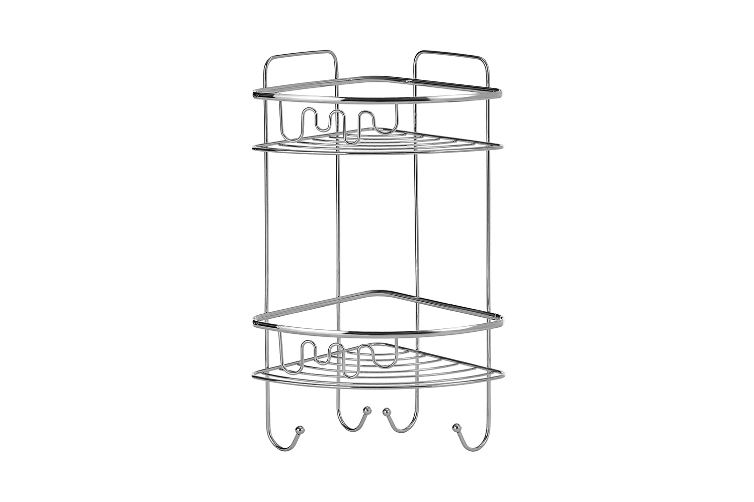 Полка угловая 2-ярусная BERKRAFT 86777-001A 21x46x21 см