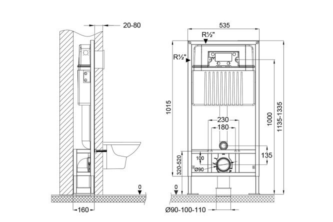Фото 4 Инсталляция BETTOSERB Sava free standing SFS40006470