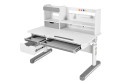 Комплект мебели парта FunDesk Pensare Grey и кресло с подлокотниками Cubby Arnica Grey