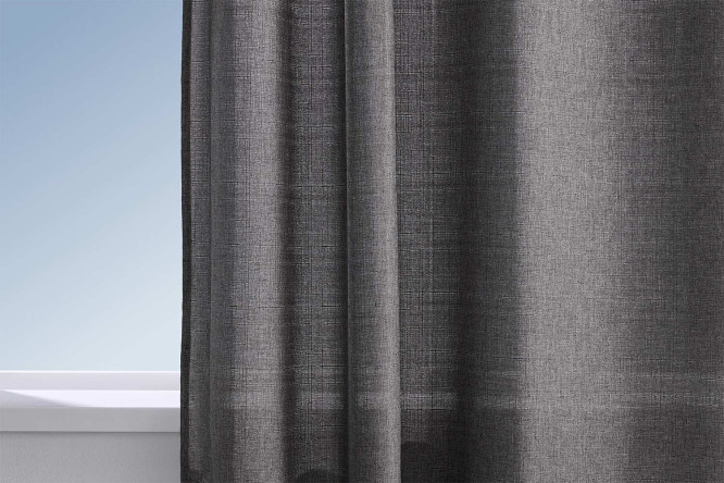 Изображение товара Штора HOFF Alberta 150x280 см серый легкое крепление люверсами