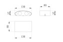 Светильник настенный LED MAYTONI DECORATIVE LIGHTING Outdoor Strato Планка, 4 Вт, LED