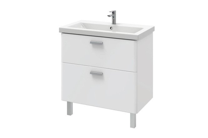 Изображение товара Тумба напольная Sanstar Gretta 332.1-1.5.1.ККОМ 76.5 см, цвет каркаса белый, фасада белый