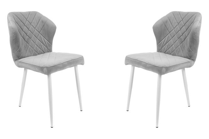 Изображение товара Комплект стульев Ницца 47х88х42 см из вельвета на стальных ножках