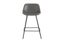 Стул полубарный Stool Group Деймон 49х92.5х47.5 см, цвет обивки серый, ножек чёрный