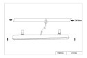 Светильник потолочный LED Aplot 54.4x5.6x5.7 см, LED