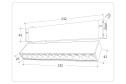 Светильник диммируемый LED AMBRELLA LIGHT Track System 1 м², 2.5x11.2x23.2 см, LED