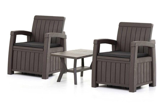 Изображение товара Набор садовой мебели Positano Set цвет мокко (тёмно-коричневый)