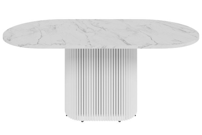 Изображение товара Стол GENGLASS Trubis oval с трубчатым подстольем 180х75х90 см