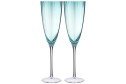 Набор бокалов для шампанского Lefard Mirage Emerald 290 мл, 2 шт., Стекло