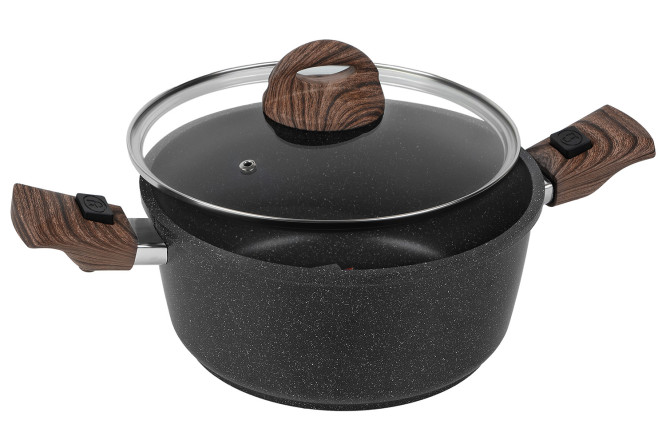 Кастрюля с крышкой PANAIRO Barbara Black 2 л