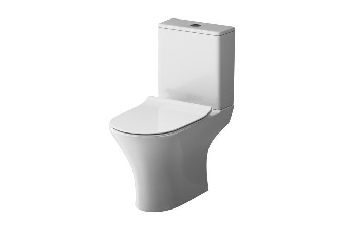 Изображение товара Унитаз-компакт AM.PM Sense FlashClean C748600SC с сиденьем микролифт 35х77х65 см