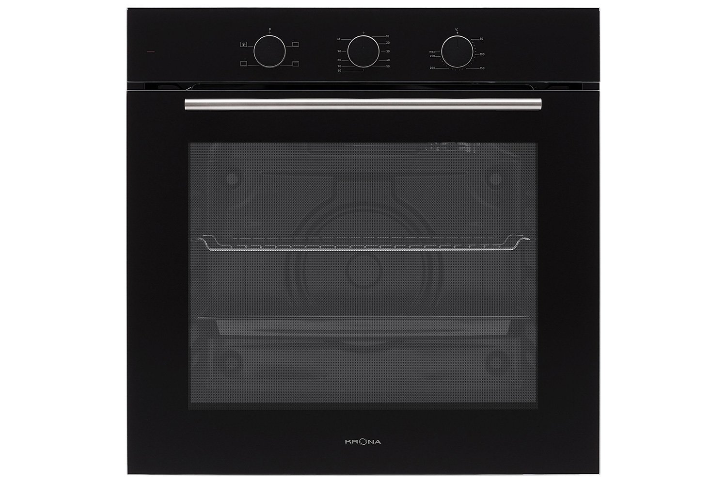 Электрический духовой шкаф KRONAsteel Element 60 BL KROE068, чёрный 59.5х59.5х56.7 см