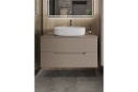 Тумба подвесная ORANGE Line 100 Li-100TuLMDF+B04-600W 100.5 см, цвет каркаса латте, фасада латте