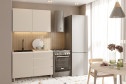Кухонный гарнитур Ренер 120х220х60 см, цвет каркаса белый, фасада кашемир