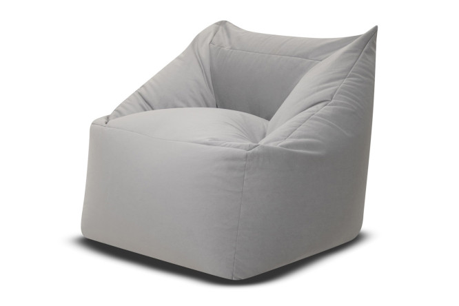 Изображение товара Кресло Gap из велюра серого цвета 80х80х80 см