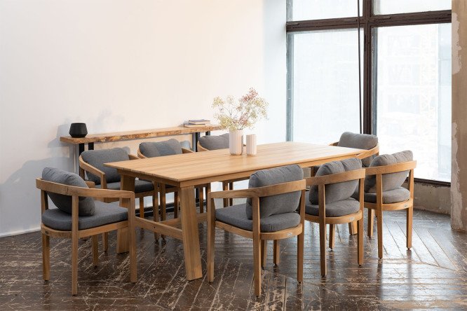 Изображение товара Обеденная группа Vento L из тика - качество и стиль для вашего дома