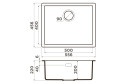 Мойка врезная OMOIKIRI Yamakawa 55Т Integra-PL 4997268 55.6х45.6х20 см