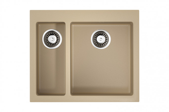 Изображение товара Врезная мойка OMOIKIRI Bosen 59-2-CH цвет шампань 59х50х20 см