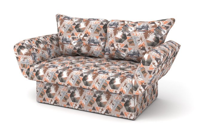 Изображение товара Кушетка Детройт с механизмом трансформации Клик-кляк и спальным местом 88х175 см