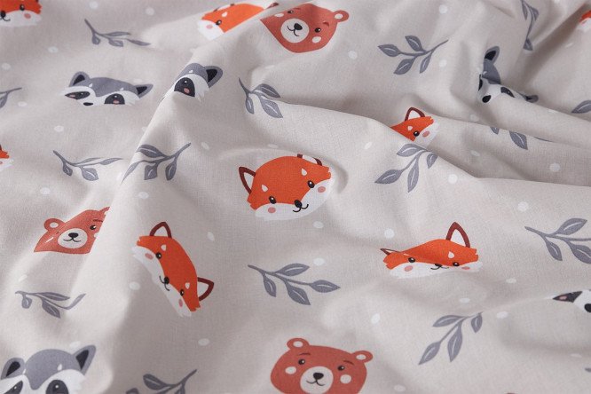 Комплект постельного белья MICASA Kids Cute animals 143х215 см
