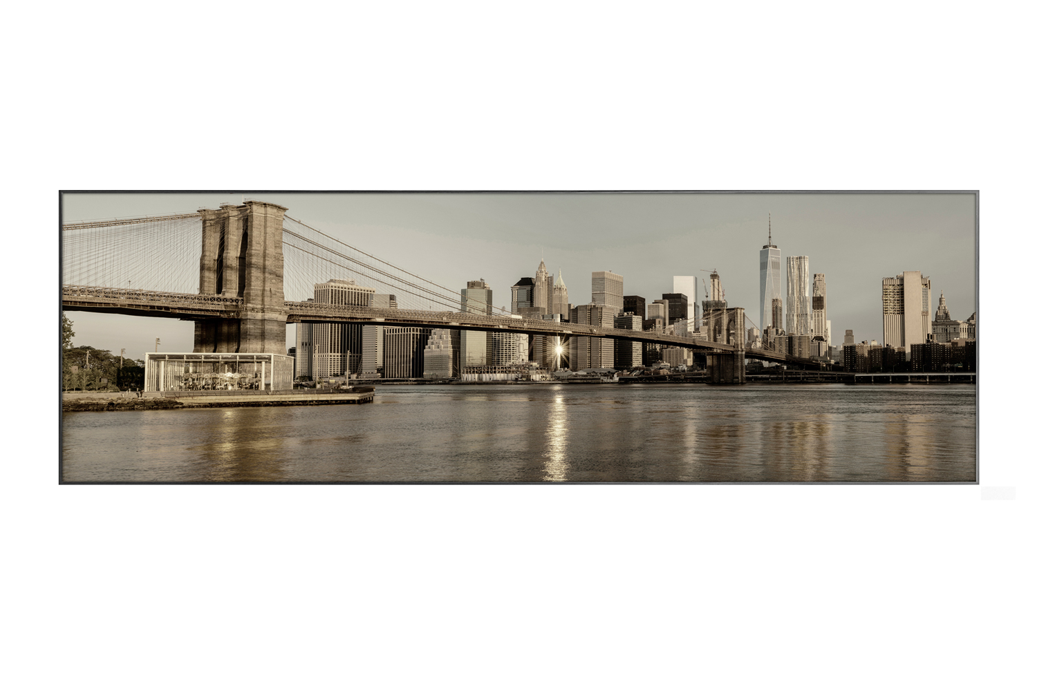 

Картина в раме View of the Brooklyn bridge, View of the Brooklyn bridge
