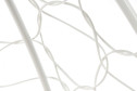 Кресло-кокон подвесное Капля цвет основания и каркаса белый, отделки белый