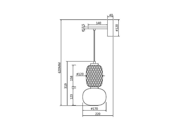 Бра LED MAYTONI Pattern 6 кв.м, LED