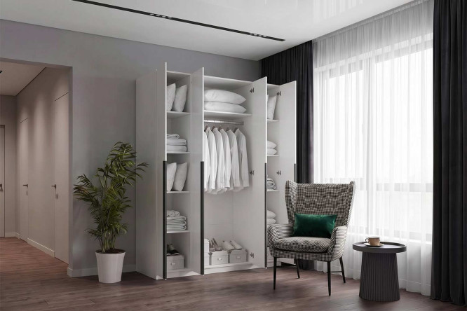 Шкаф 4-дверный Кежуал