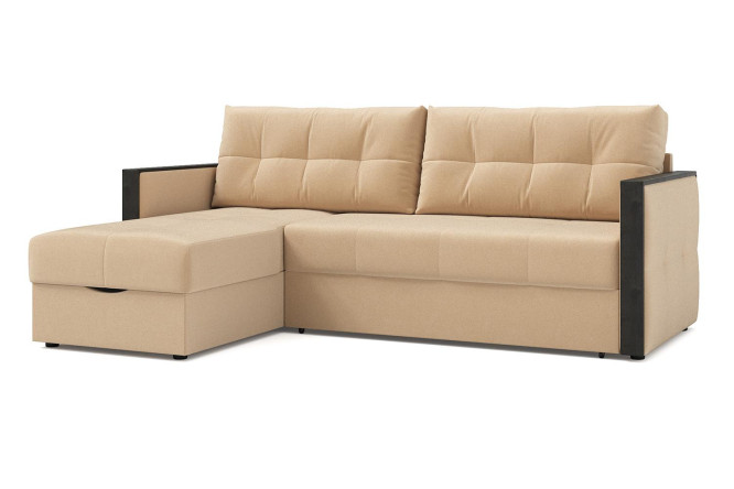 Изображение товара Угловой диван-кровать Никас с механизмом трансформации и современной обивкой