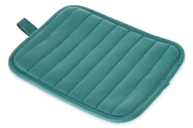 Изображение товара Прихватка BERKRAFT Neo 23x18 см хлопок неопрен бирюзовая черная