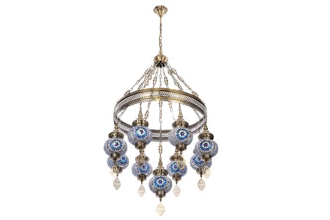 Изображение товара Современная люстра CITILUX Каир 27 кв.м с цоколем E27 и крючком