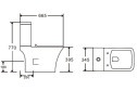 Унитаз-компакт напольный ORANGE C02-000W 34х77х66.5 см
