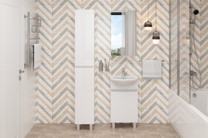 Изображение товара Ванный гарнитур Милтон 45 напольный белый - стиль и функциональность